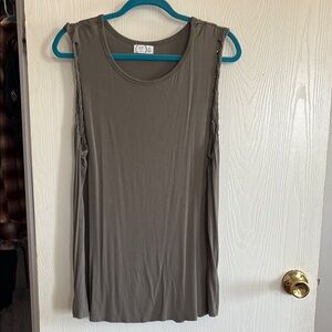 Maurices Taupe Sleeveless Tank Top
